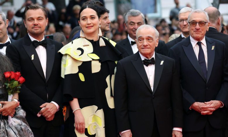 lily gladstone martin scorsese dicaprio robert de niro killers of the flower moon red carpet cannes 1024x683 1