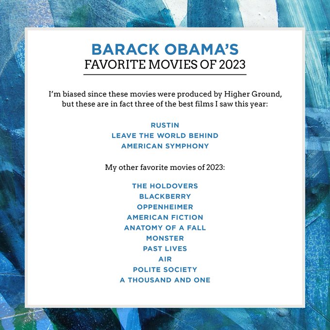 obama best movies 2023